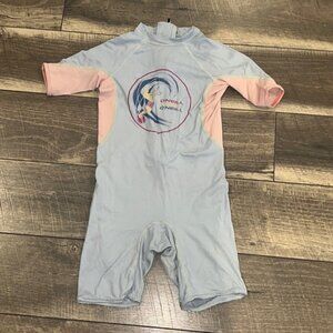 Authentic O’Neill little boys one piece lightweight rash guard swimsuit Sz 6